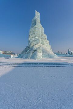 黑龙江哈尔滨冰雪大世界风光