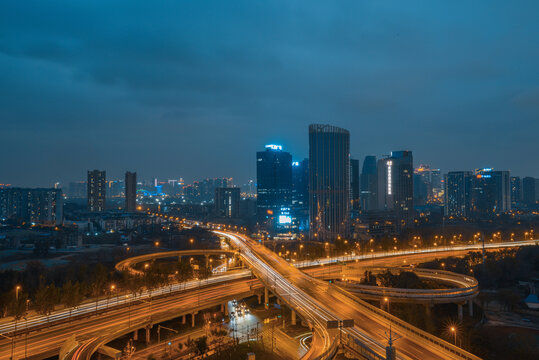 立交桥夜景