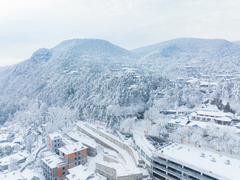 江西庐山风景区雪景风光