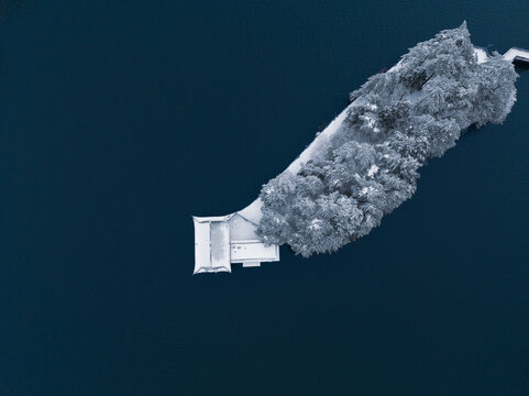 江西庐山风景区雪景风光