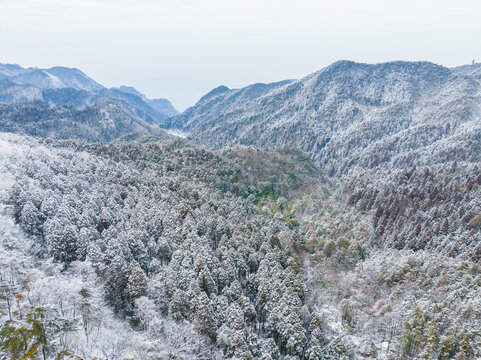 江西庐山风景区雪景风光