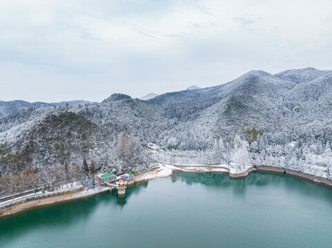 江西庐山风景区雪景风光