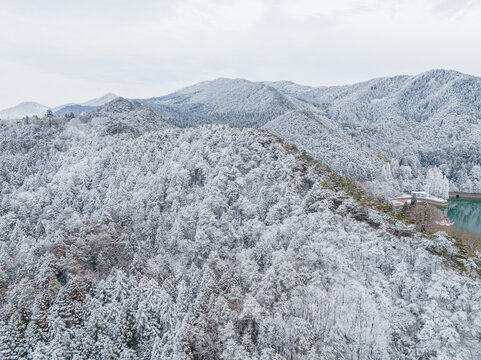 江西庐山风景区雪景风光