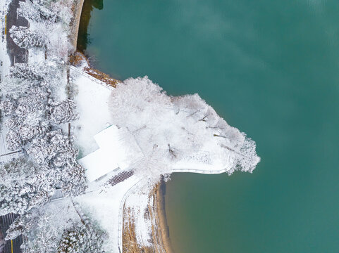 江西庐山风景区雪景风光