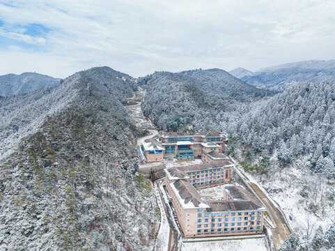 江西庐山风景区雪景风光