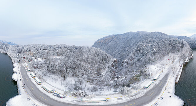 江西庐山风景区雪景风光