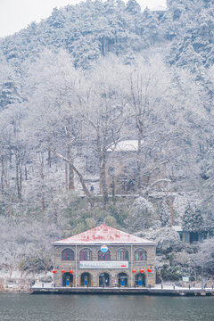 江西庐山风景区雪景风光