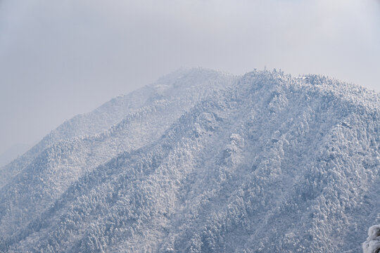 江西庐山风景区雪景风光