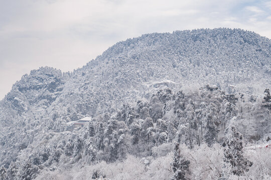 江西庐山风景区雪景风光