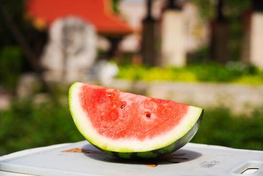 草地上的西瓜夏至立夏