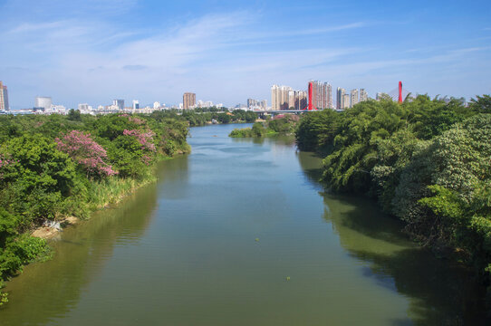 漳州九龙江西溪支流风景