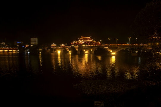 漳州夜景南山桥