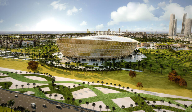 卡塔尔世界杯金色卢塞尔球场