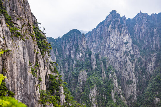 安徽黄山风景区自然风光