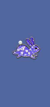 紫色兔子