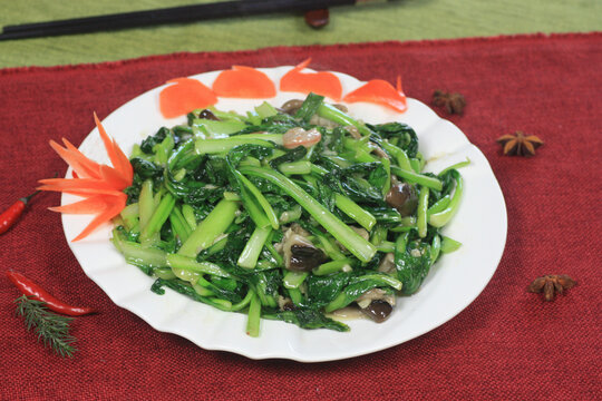 香菇虾仁油菜