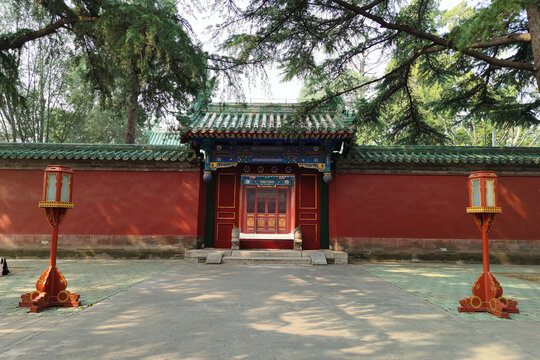 北京天坛斋宫寝殿垂花门