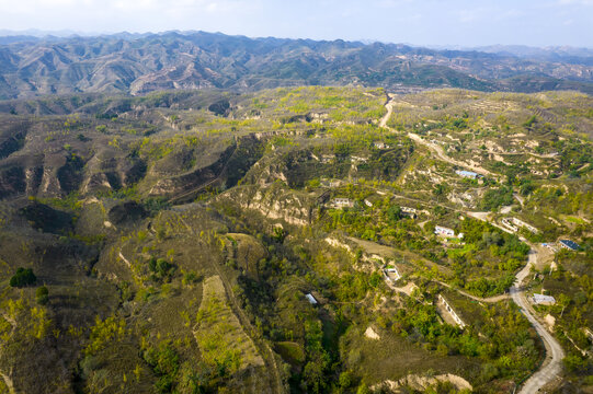 黄土高原小山村