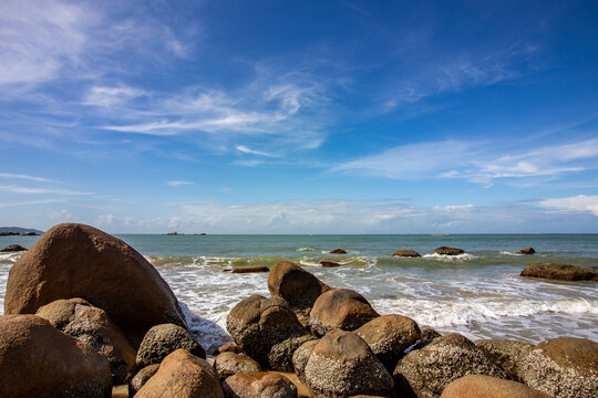 海南三亚天涯海角风景区风光