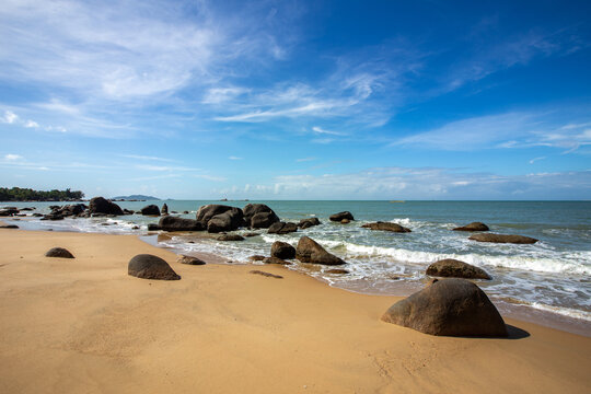 海南三亚天涯海角景区海滩风光