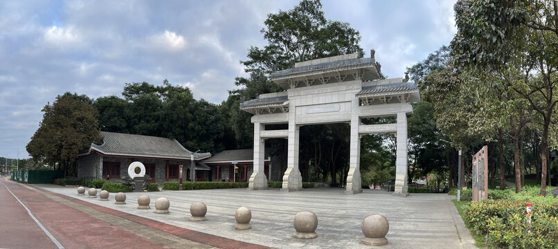 仿古牌楼造型设计实景图