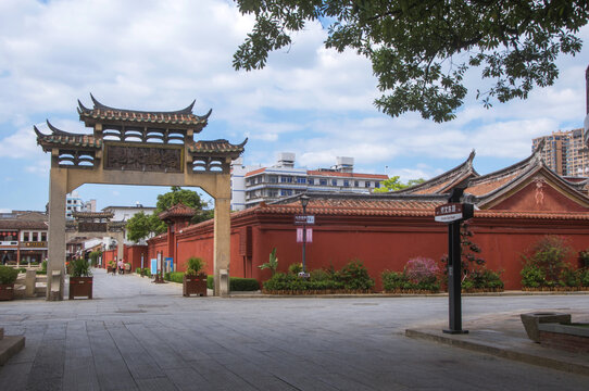 漳州古城路口风景