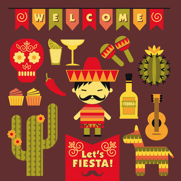 墨西哥节日概念插图素材