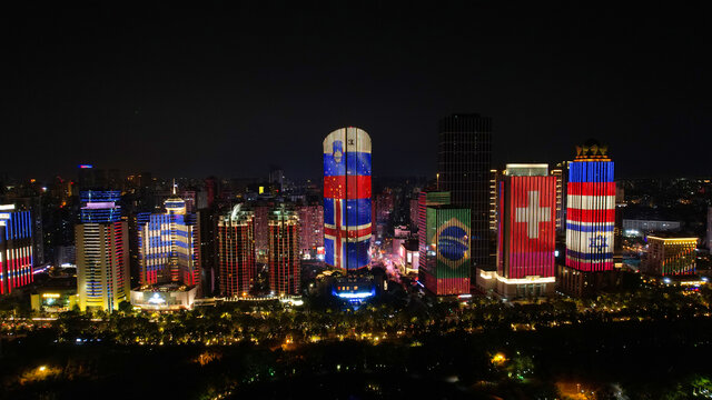 海南消博会夜景