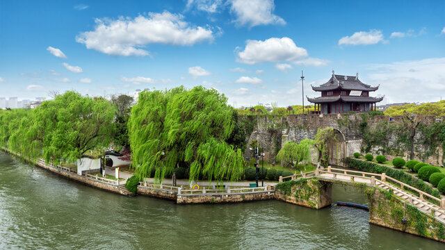 苏州盘门古建筑街景