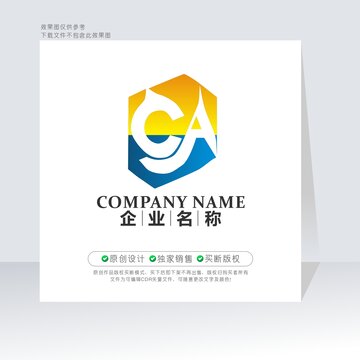 CA字母标志AC字母标志