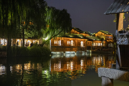 水乡乌镇夜景