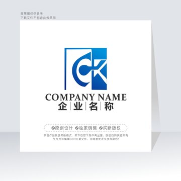 CK字母标志KC字母标志