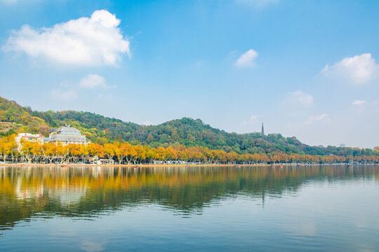 杭州西湖秋景