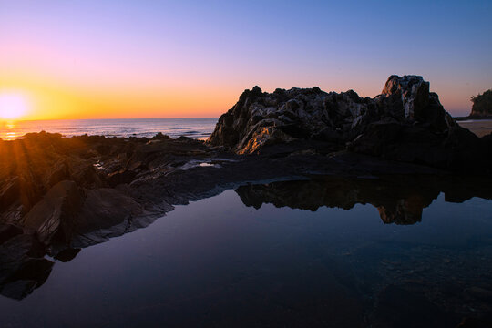 黄昏海景