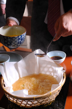 河豚火锅粥制作