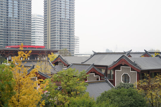 秋天的麓府大院