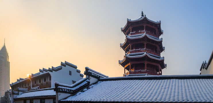 雪后思惠楼