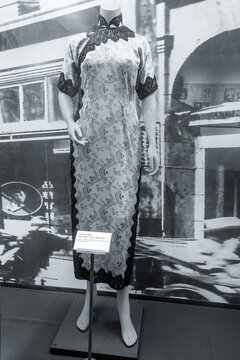 上海老照片40年代的旗袍