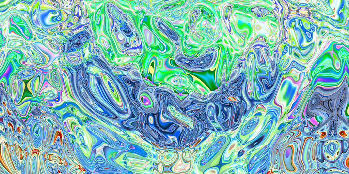 抽象海洋流体艺术画