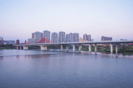 漳州九龙江战备大桥景观