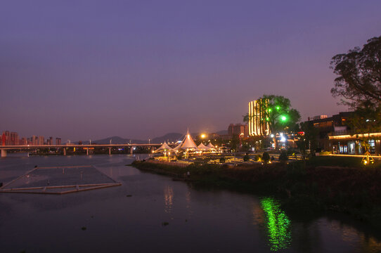 漳州龙江岁月夜景