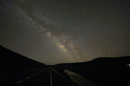 果洛星空银河夏季青藏高原