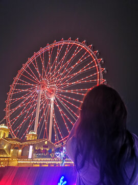 佛山摩天轮夜景