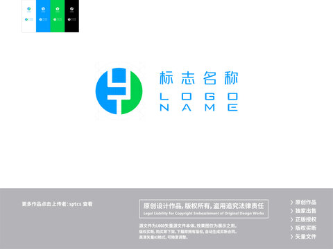 字母YT简约logo