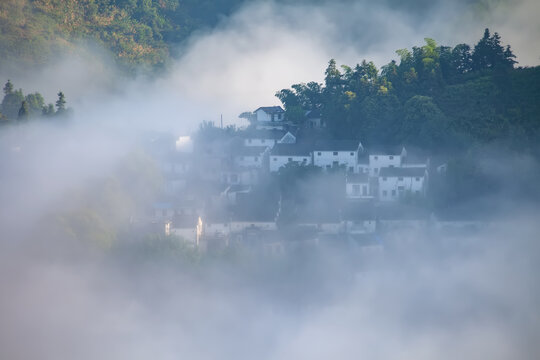 歙县石潭云海