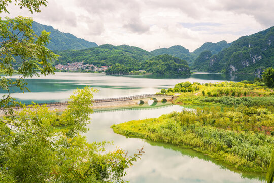 红水河东兰坡豪湖