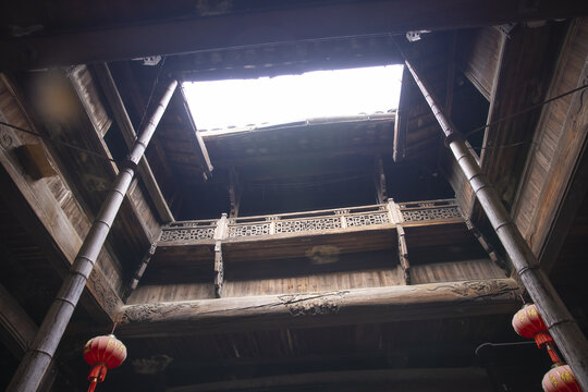 中式建筑门窗木雕门板