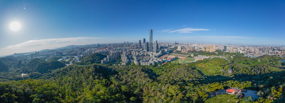 航拍东莞全景