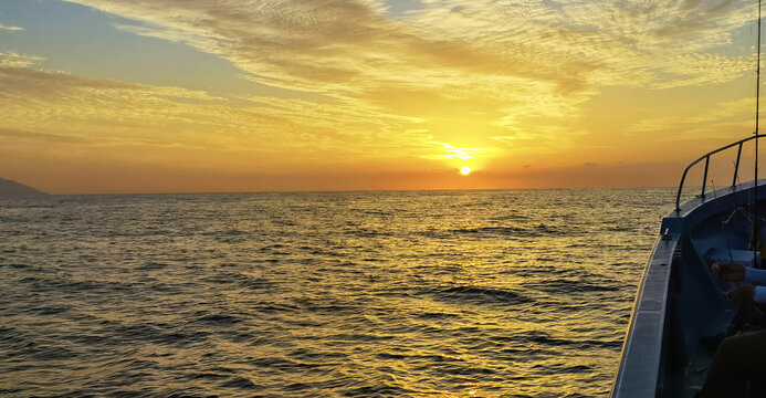 壮丽的黄海日出