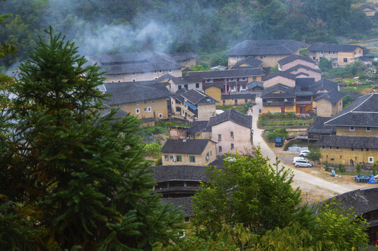 闽南土楼乡村风光